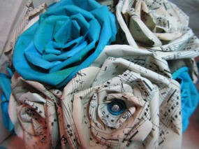 Sheet Music Flowers by Ena Green Designs
