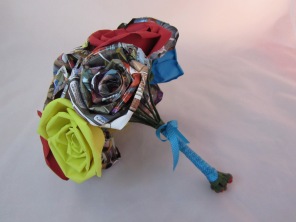 Comic Book Rose Bouquet by Ena Green Designs