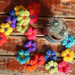 Crochet Flower Garland by Ena Green